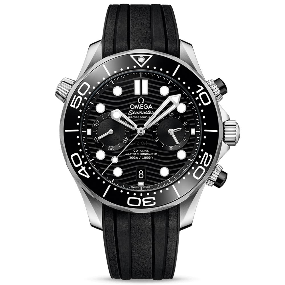 OMEGA Seamaster Diver 300M 44mm Black Dial Automatic Chronograph Gents Watch 21032445101001