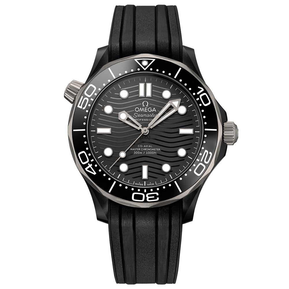 OMEGA Seamaster Diver 300 43.5mm Black Dial Ceramic & Titanium Automatic Gents Watch 21092442001001