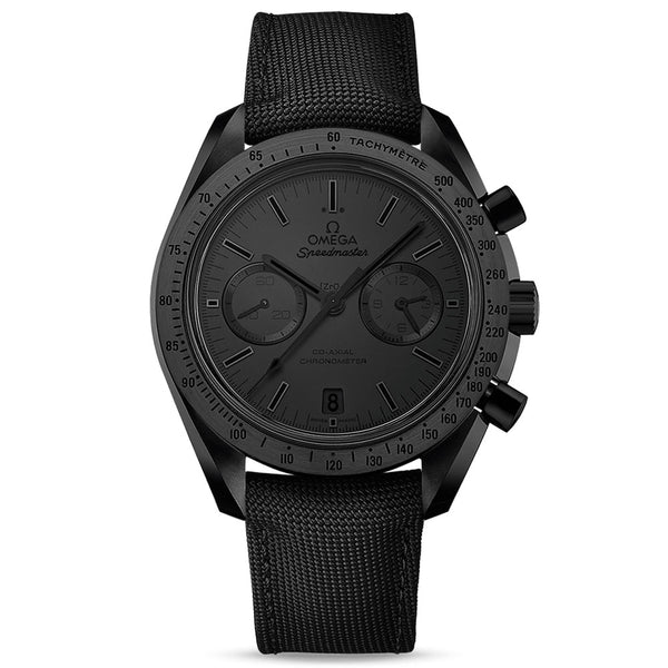omega speedmaster dark side of the moon chronograph 44.25mm black dial black ceramic automatic gents watch