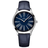OMEGA De Ville Tresor 36mm Blue Dial Diamond Quartz Watch 42818366003001