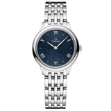 omega de ville prestige 27.5mm blue dial ladies quartz watch