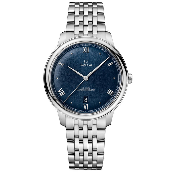 omega de ville prestige 40mm blue dial gents automatic watch