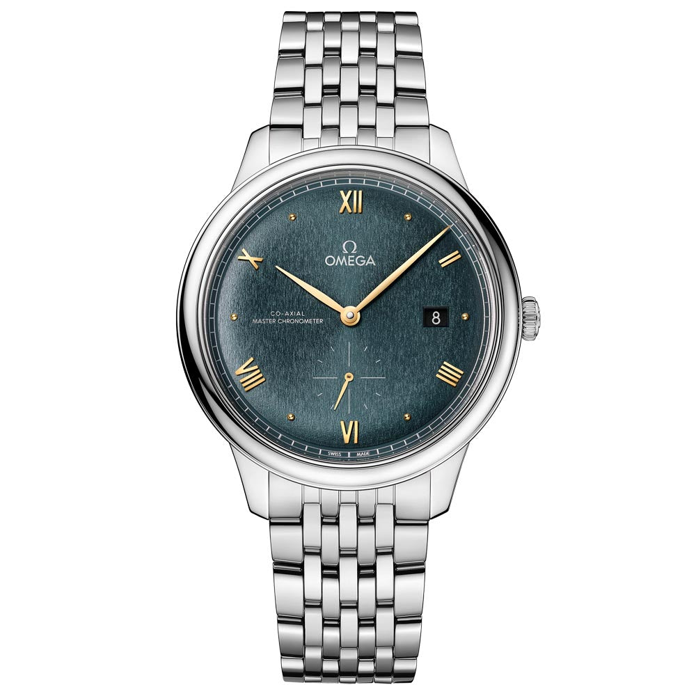 omega de ville prestige small seconds 41mm green dial gents automatic watch