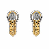 FOPE 18ct Yellow Gold Eka Tiny 0.19ct Diamond Hoop Earrings 73001OX_PB_G_XBX_000