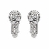 FOPE 18ct White Gold Prima 0.08ct Diamond Hoop Earrings 74608OX_BB_B_XBX_000