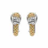 FOPE 18ct Yellow Gold Prima 0.08ct Diamond Hoop Earrings 74608OX_BB_G_XBX_000