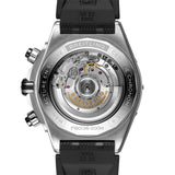 breitling super chronomat b01 44mm blue dial steel & platinum automatic chronograph gents watch case back view