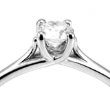 The Peony Platinum 0.30ct Round Brilliant Cut Diamond Solitaire Engagement Ring