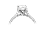 The Sweet Pea Platinum Round Brilliant Cut Diamond Solitaire Engagement Ring