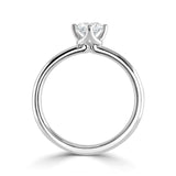The Wisteria Platinum Round Brilliant Cut Diamond Solitaire Engagement Ring