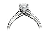 The Begonia Platinum 0.40ct Oval Cut Diamond Solitaire Engagement Ring