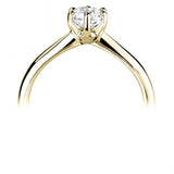 The Sunflower 18ct Yellow Gold Round Brilliant Cut Diamond Solitaire Engagement Ring