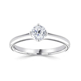 The Primrose Platinum Round Brilliant Cut Diamond Solitaire Engagement Ring