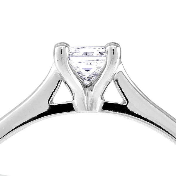 The Jasmine Platinum 0.26ct Princess Cut Diamond Solitaire Engagement Ring