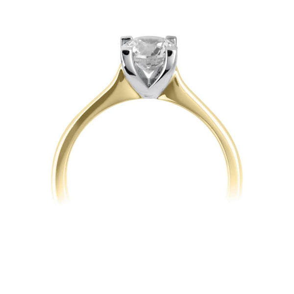 The Angelica 18ct Yellow Gold 0.40ct Round Brilliant Cut Diamond Solitaire Engagement Ring
