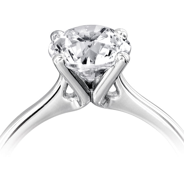 The Azalea Platinum 0.41ct Round Brilliant Cut Diamond Solitaire Engagement Ring