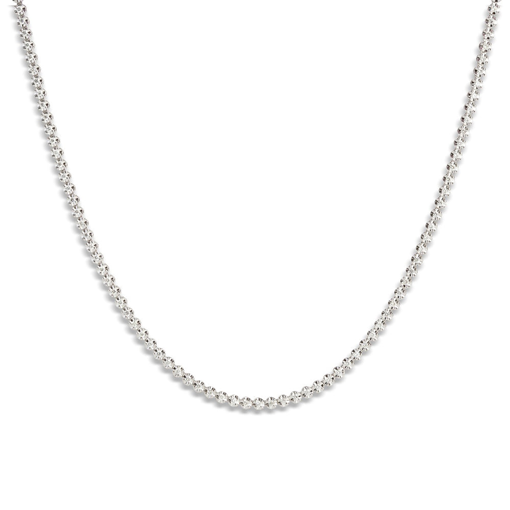 18ct White Gold 0.98ct Diamond Line Necklace