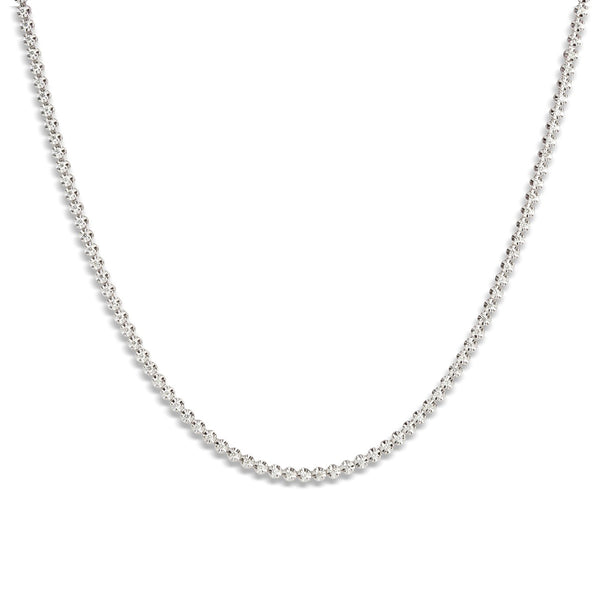 18ct White Gold 0.98ct Diamond Line Necklace