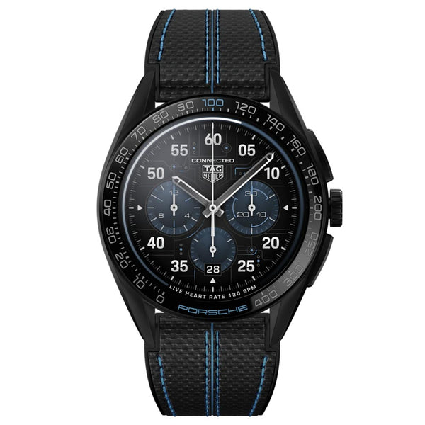 tag heuer connected x porsche special edition 45mm titanium smart watch