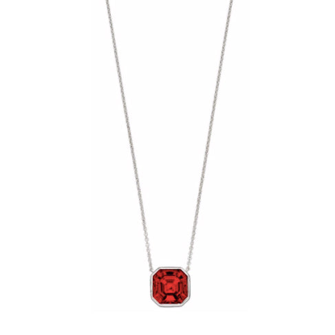 Imperial Cut Silver Necklace In Scarlet N4361R