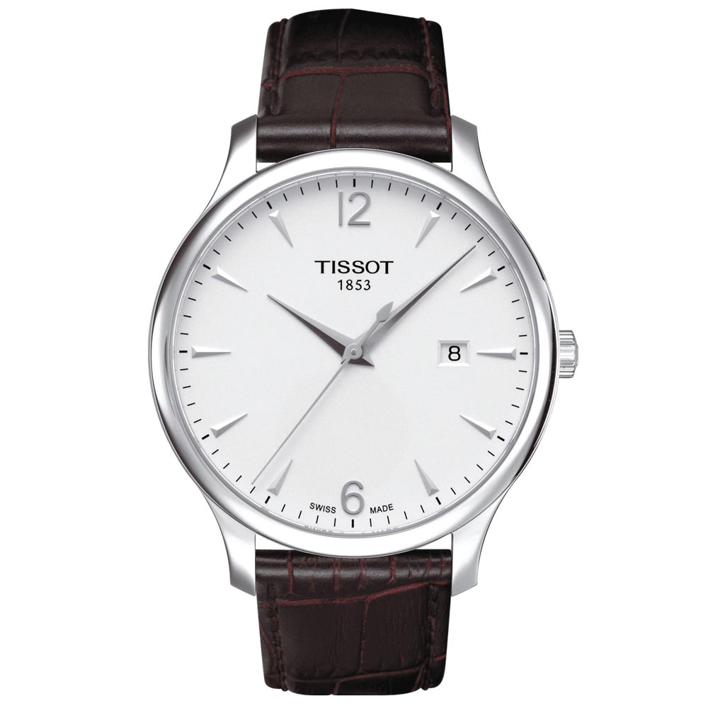 Tissot Tradition 42mm Silver Dial Gents Quartz Watch T0636101603700