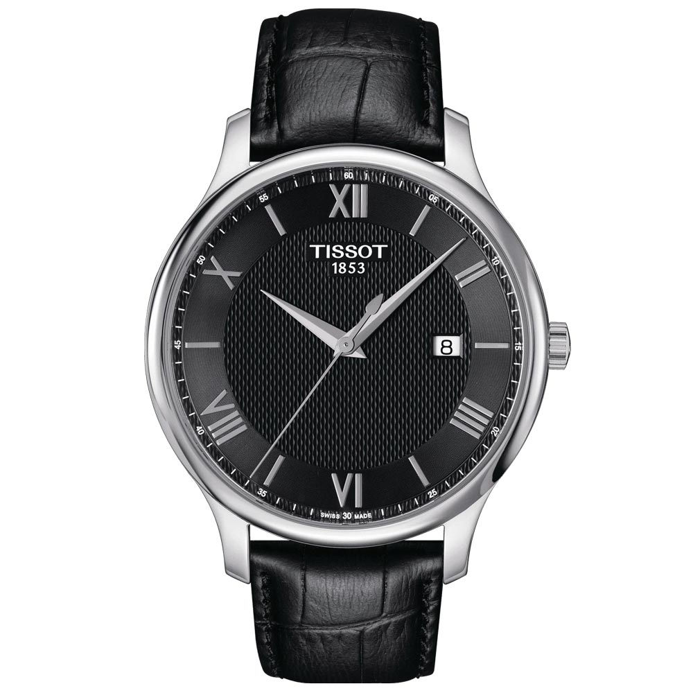 Tissot Tradition 42mm Black Dial Gents Quartz Watch T0636101605800