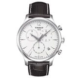 Tissot Tradition Chronograph 42mm Silver Dial Gents Quartz Watch T0636171603700