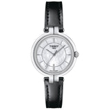 tissot t-lady flamingo 30mm mop dial stainless steel watch