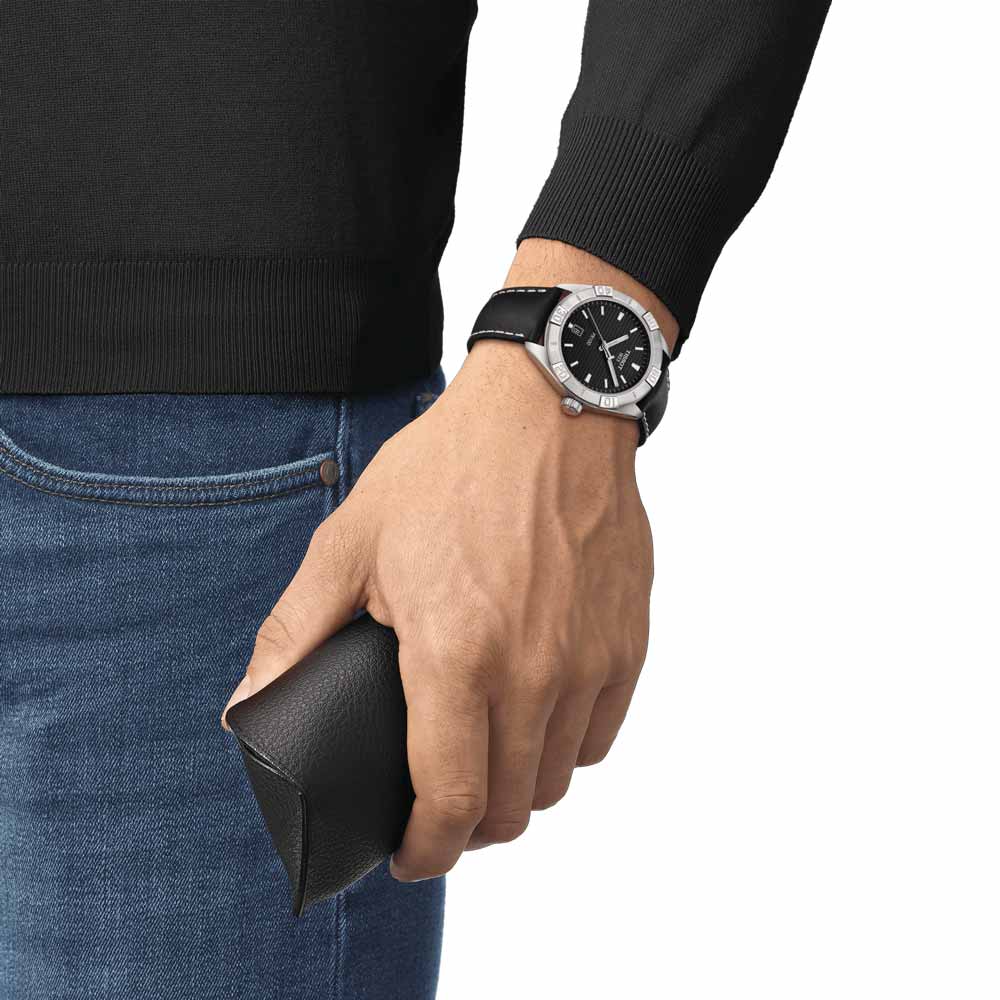 Tissot T-Classic PR 100 Sport 42mm Black Dial Gents Quartz Watch T1016101605100