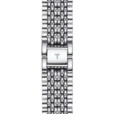 tissot t-classic everytime swissmatic 40mm silver dial stainless steel automatic gents watch clasp view
