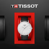 tissot t-classic everytime large 42mm silver dial gents watch in presentation box