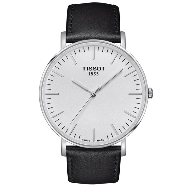tissot t-classic everytime large 42mm silver dial gents watch