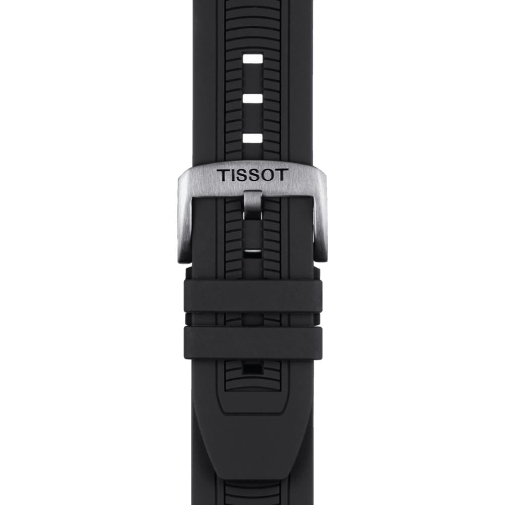 Tissot T-Race Chronograph 43mm Anthracite Dial Black PVD Steel Quartz Gents Watch T1154172706100
