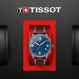 tissot t-sport chrono xl 45mm blue dial stainless steel gents watch in presentation box