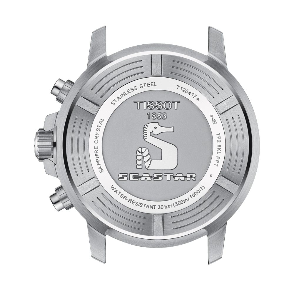 Tissot Seastar 1000 Chronograph 45.5mm Blue Dial Quartz Gents Watch T1204171704100
