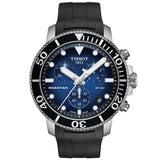 tissot t-sport seastar 1000 chronograph blue dial stainless steel gents watch
