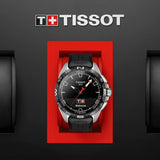 tissot t-touch connect solar 47mm black dial multi function titanium watch in presentation box