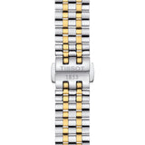 Tissot Carson Premium Lady 30mm Silver Dial Yellow Gold PVD Steel Quartz Watch T1222102203300