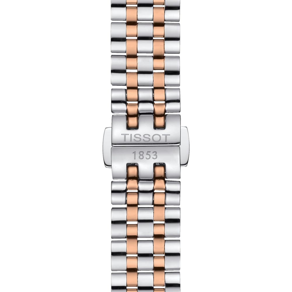 Tissot Carson Premium Lady 30mm Silver Dial Rose Gold PVD Steel Quartz Watch T1222102203301