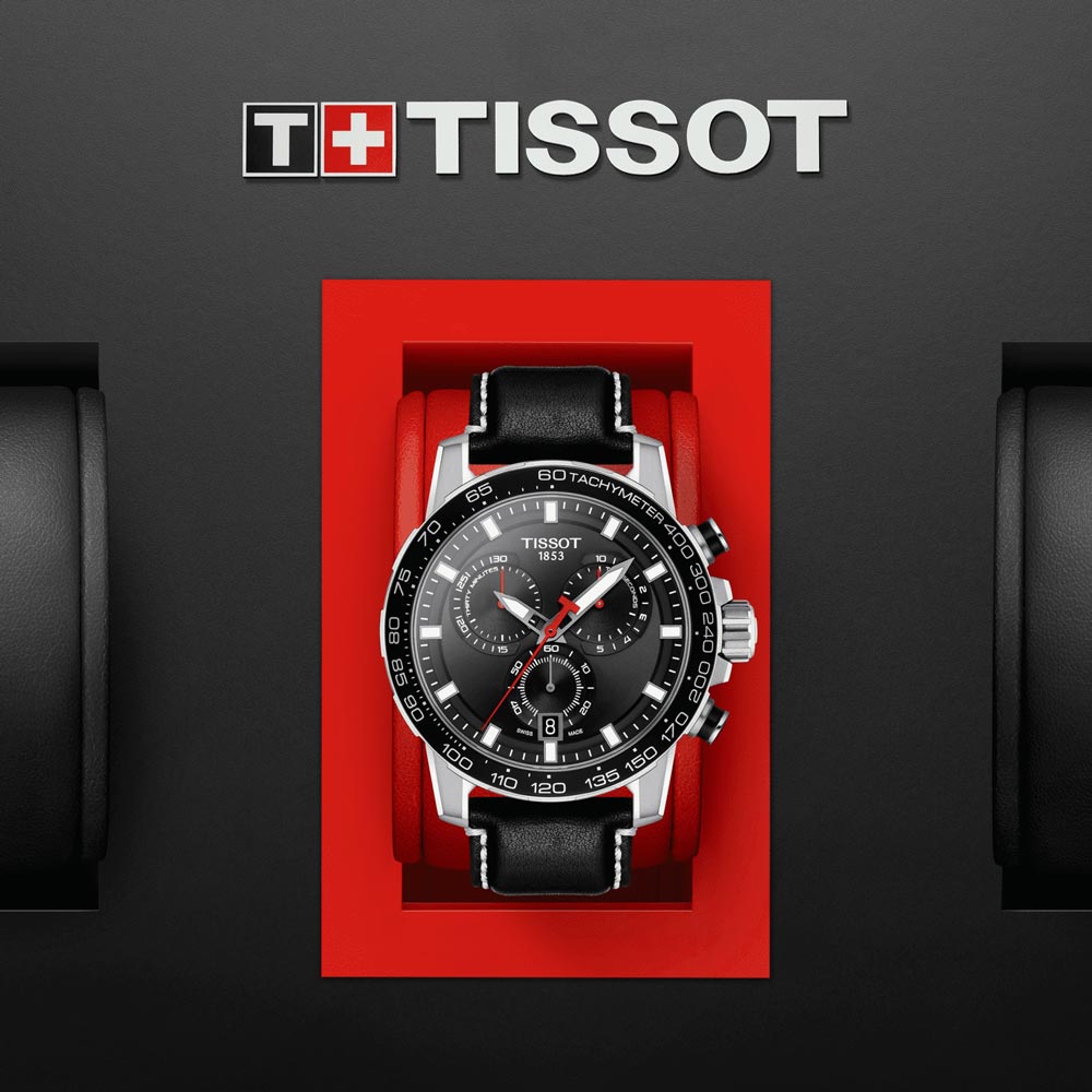 Tissot Supersport Chrono 45.5mm Black Dial Quartz Gents Watch T1256171605100