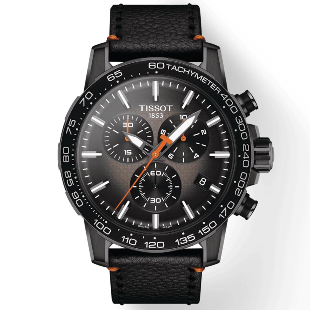 tissot t-sport supersport chrono basketball edition black dial stainless steel gents watch