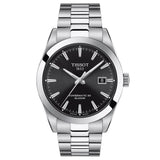 tissot gentleman powermatic 80 silicium 40mm black dial automatic watch gents