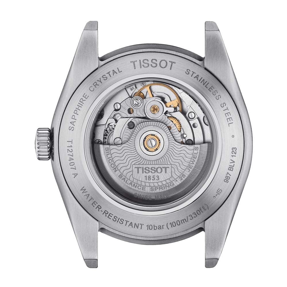 Tissot Gentleman Powermatic 80 Silicium 40mm Silver Dial Automatic Gents Watch T1274071603100