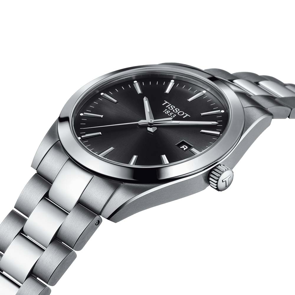 Tissot Gentleman 40mm Black Dial Gents Quartz Watch T1274101105100