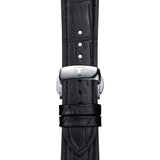 tissot gentleman 40mm blue dial gents quartz watch clasp view