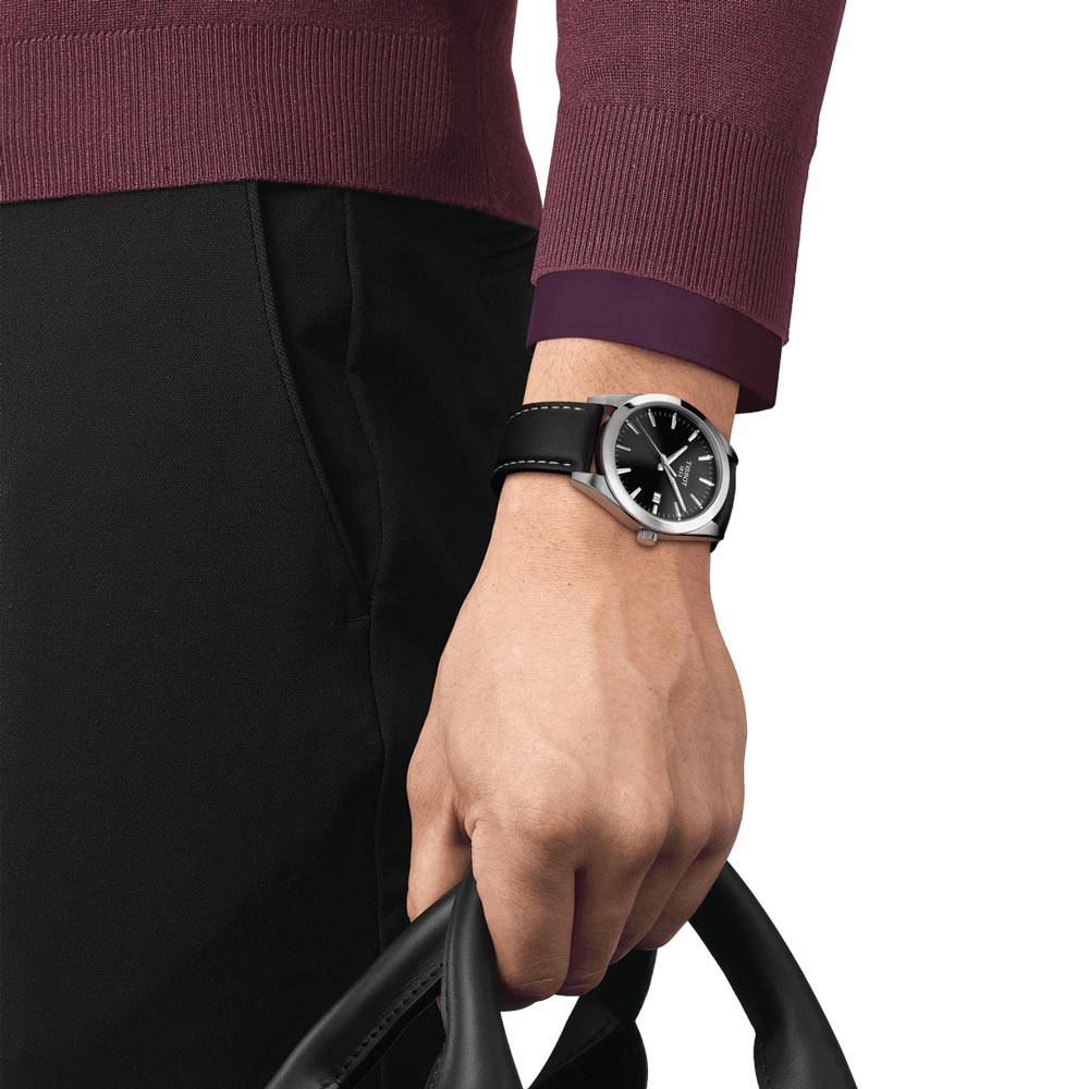 Tissot Gentleman 40mm Black Dial Gents Quartz Watch T1274101605100