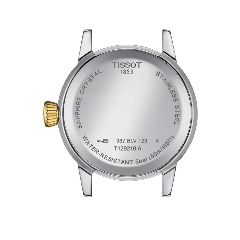 Tissot Classic Dream Lady 28mm Ivory Dial Yellow Gold PVD Steel Quartz Watch T1292102226300