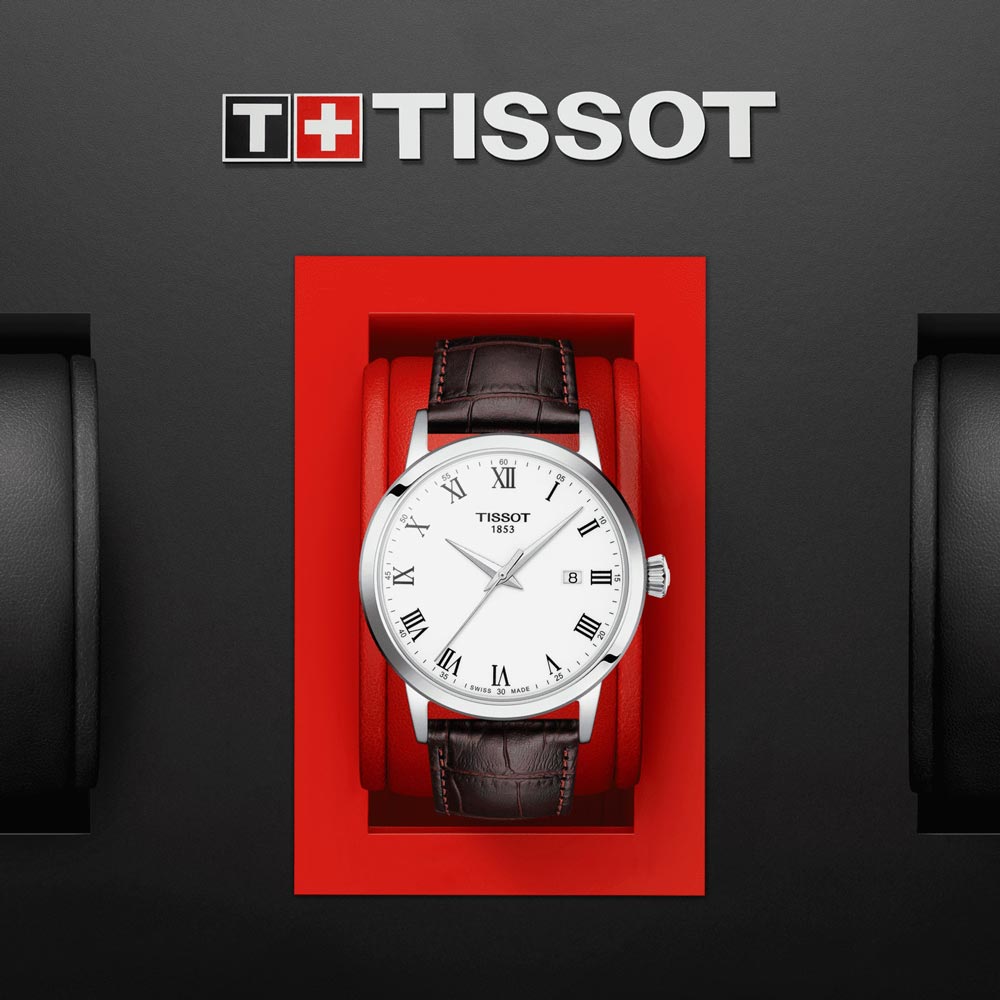 Tissot Classic Dream 42mm White Dial Gents Quartz Watch T1294101601300