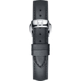 tissot t-classic t-my lady anthracite dial stainless steel diamond automatic watch strap clasp view