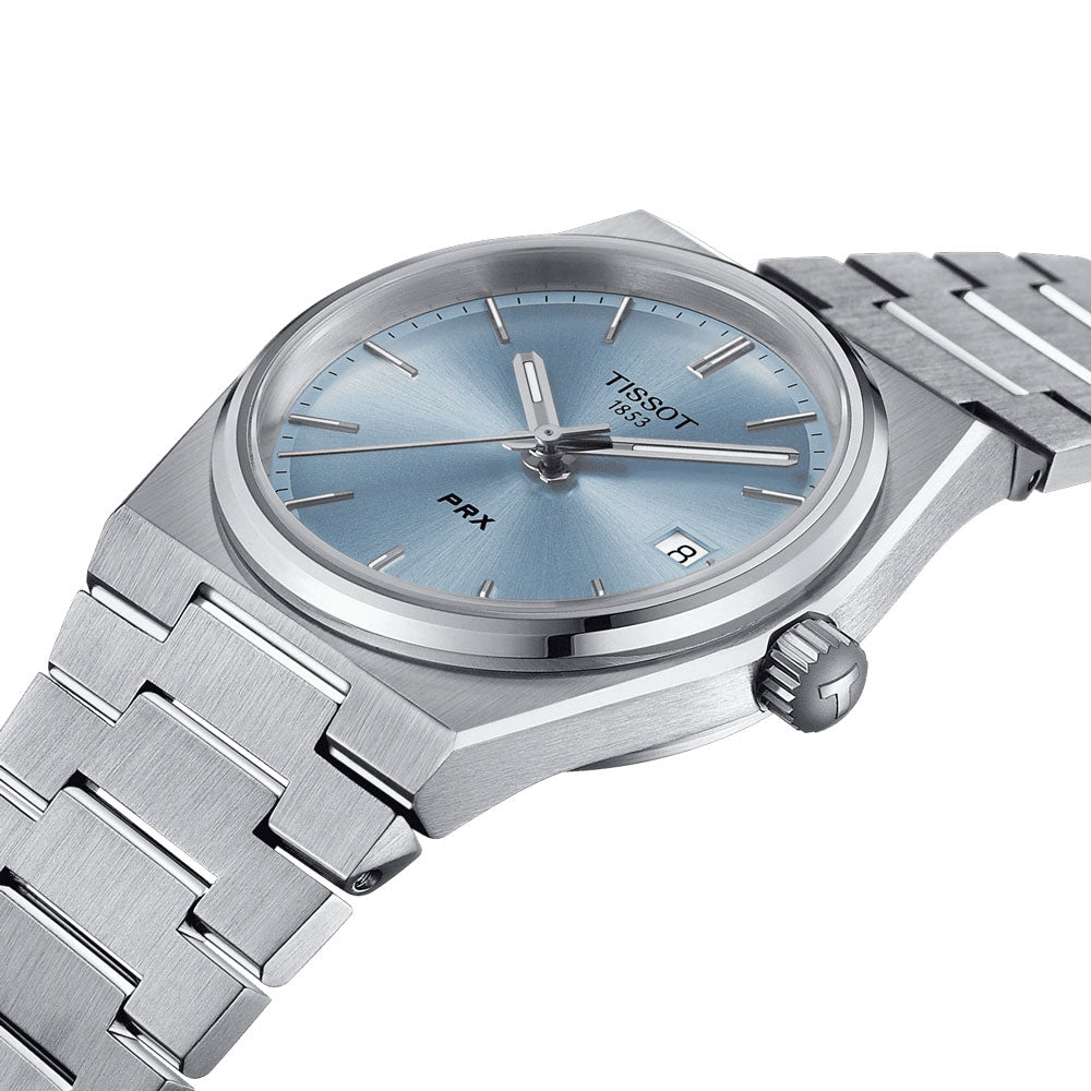 Tissot PRX 35mm Light Blue Dial Quartz Watch T1372101135100